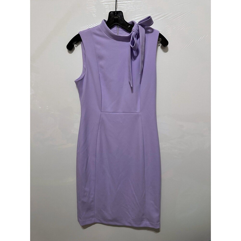 NWOT CALVIN KLEIN Sheath Dress with Tie Neck 8P